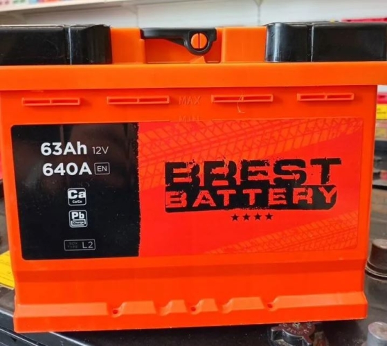 Аккумулятор, BREST Battery, 63 Ah, прямая полярность