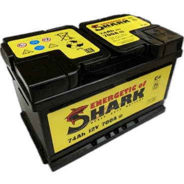 Аккумулятор Energetic of Shark 74 Ah LB R+