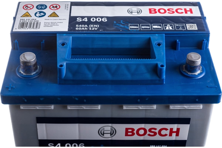 Батарея аккумуляторная Bosch 0092S40060 60А/ч 540А прямая полярн. стандартные (Европа) клеммы 