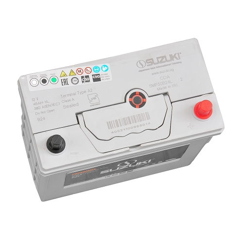 Аккумулятор SUZUKI 50B24L ASIA 45 Ач 380А О/П SMF50B24L 2