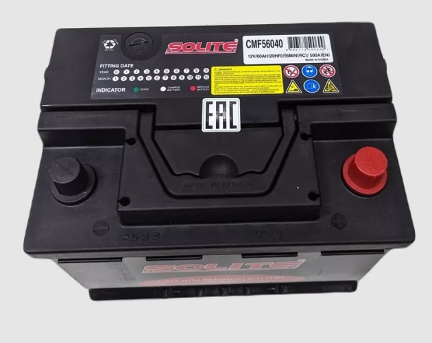 Батарея аккумуляторная Solite 56040 60А/ч 590А обратная полярн.