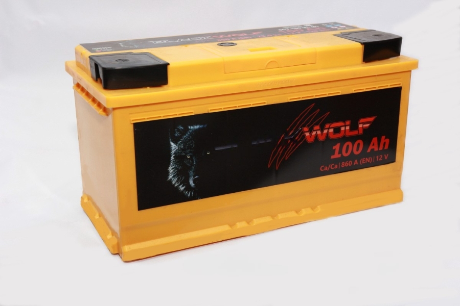 Батарея аккумуляторная BLACKWOLF BW1001 100А/ч 900А прямая полярн. стандартные (Европа) клеммы