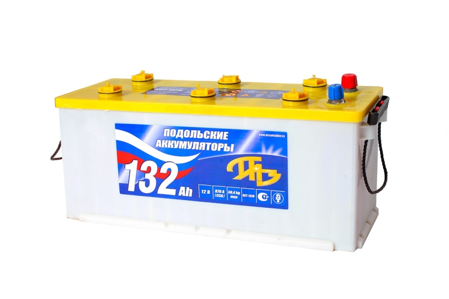 Батарея аккумуляторная ПАЗ 6CT132N 132А/ч 880А прямая полярн. стандартные (Европа) клеммы