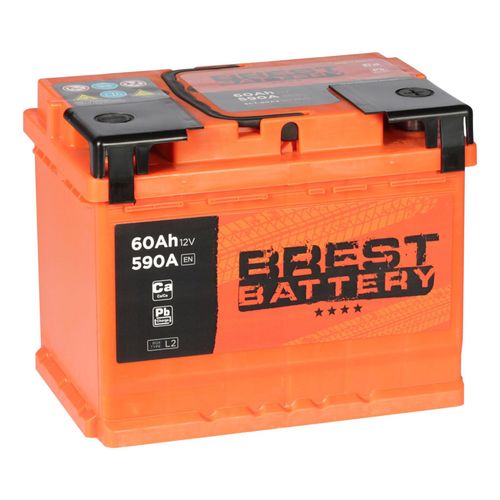 Автомобильный аккумулятор Brest Battery 60 Ач прямая полярность L2