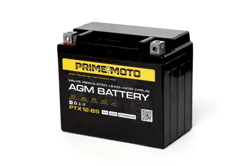 Аккумулятор PRIME MOTO PTX12-BS 12 Ач 180 А 152x87x132 мм