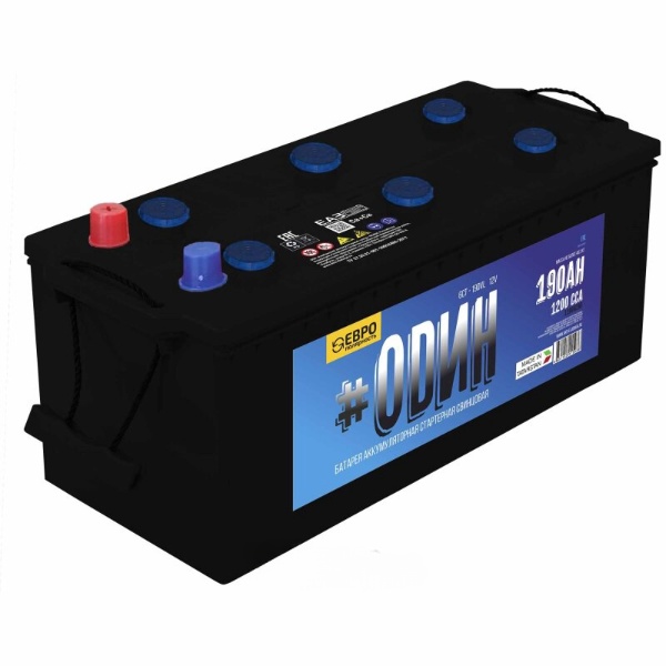 Батарея аккумуляторная ОDИН 190322K01O 190А/ч 1200А прямая полярн. стандартные (Европа) клеммы