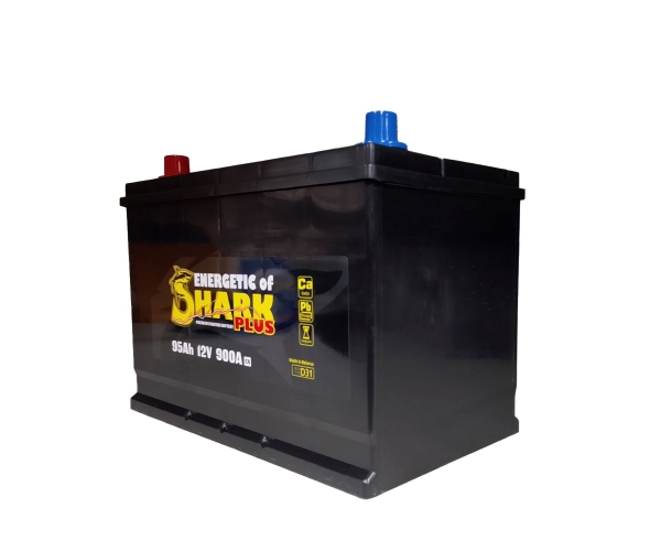 Аккумулятор, ENERGETIC SHARK PLUS, 95 Ah, азия, прямая полярность