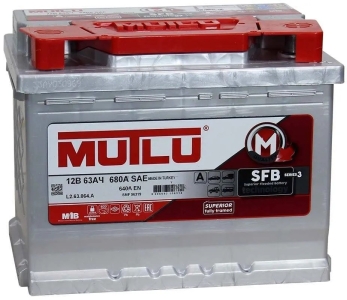 Аккумулятор легковой Mutlu SFB 3 63 а/ч 640А Обратная полярность